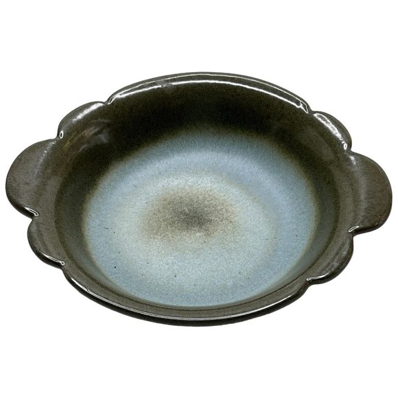 Frankoma Plainsman Green Cereal Bowl Prairie Scalloped Edge Vintage Blue 30B - Picture 4 of 10